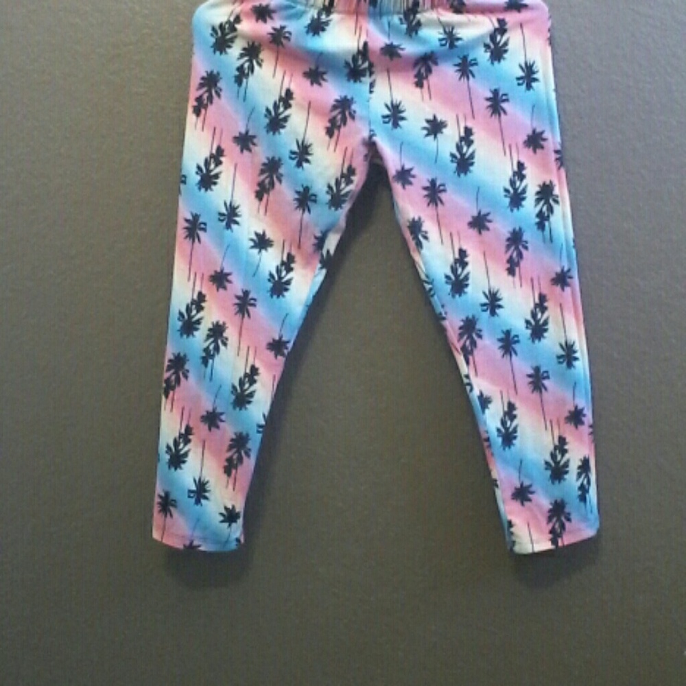 Tropical rainbow leggings